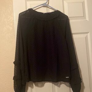 Nautica Lacy Long sleeve Ruffle Top